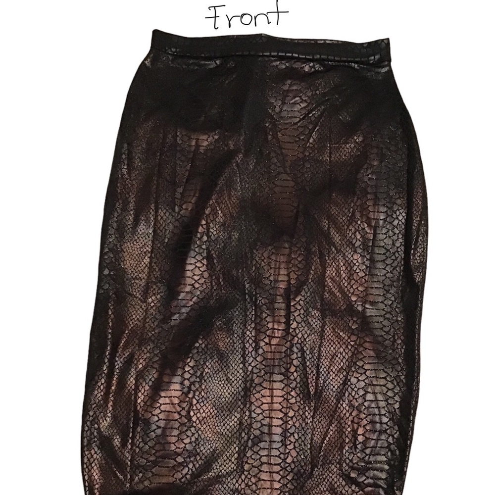 Midi skirt snake print SIZE S